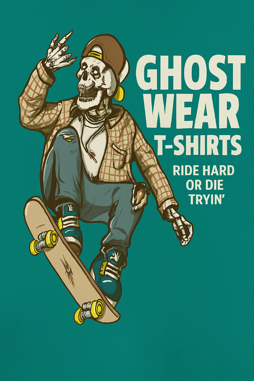 ScateBoard Ghost Tee's